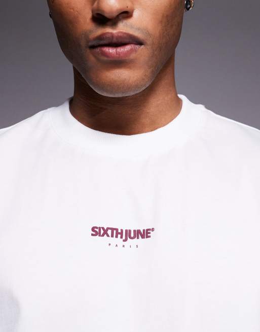 Sixth June – Naturvit t-shirt med tryck baktill, 5 av 5