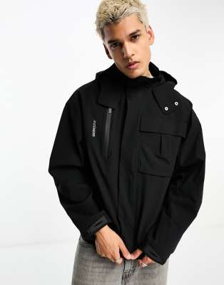 Sixth June nylon tech jacket in black | ASOS