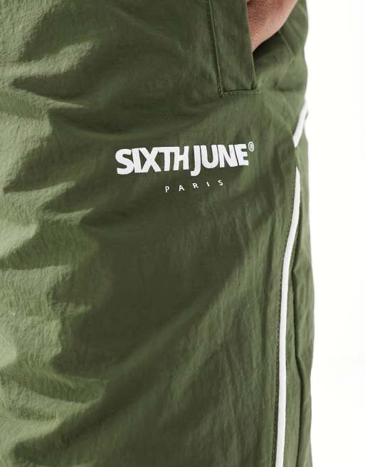 Sixth June nylon track pants in khaki (part of a set), 3 of 5