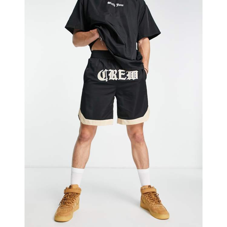Sixth June oversize mesh shorts in black | ASOS