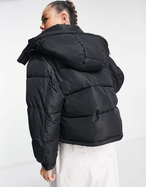 Sixth june puffer jacket sales in black