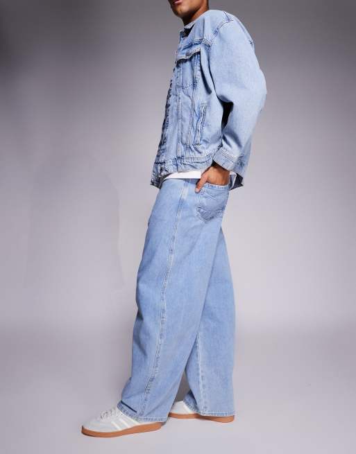 Sixth June - Oversized denim jeans met ballonpijpen in lichte wassing blauw, 2 van 5