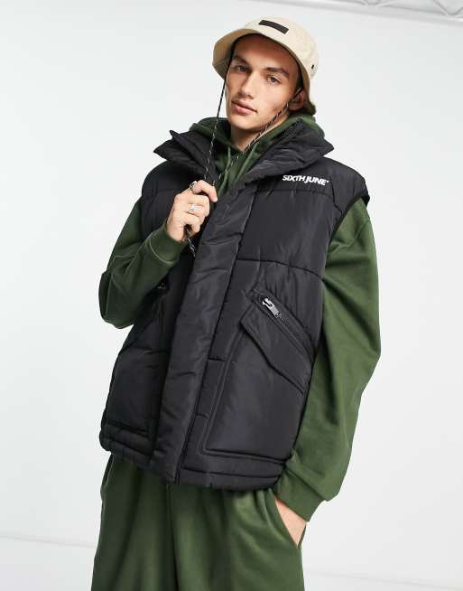 Sixth June - Oversized foret vest i sort