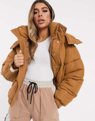 cropped oversized puffer jacket