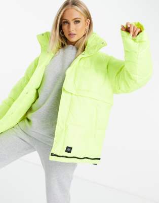  Sixth June oversized puffer jacket in neon