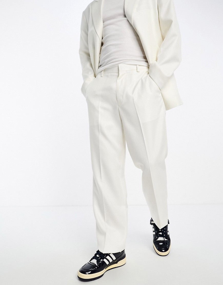 Sixth June oversized suit pants in white