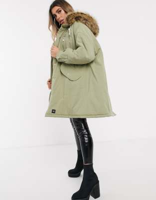 sixth june parka with faux fur hood