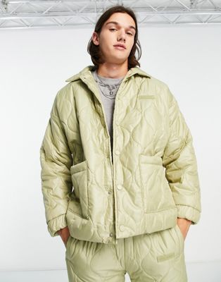 Sixth June padded jacket in green - ASOS Price Checker