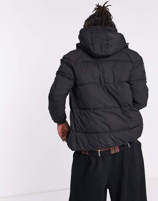 Sixth June Padded Jacket With Branded Zips In Black Asos