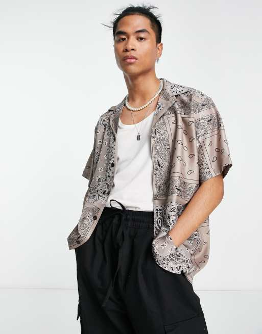 Sixth June paisley shirt in brown