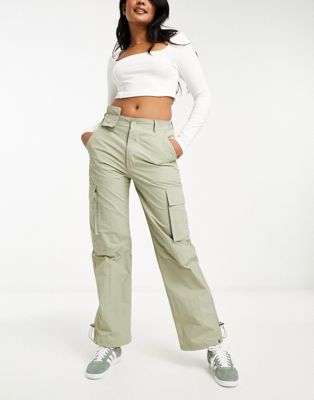 Sixth June cargo trousers in green - ASOS Price Checker