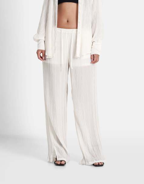 Sixth June - Pantalon large plissé - Blanc - view 1