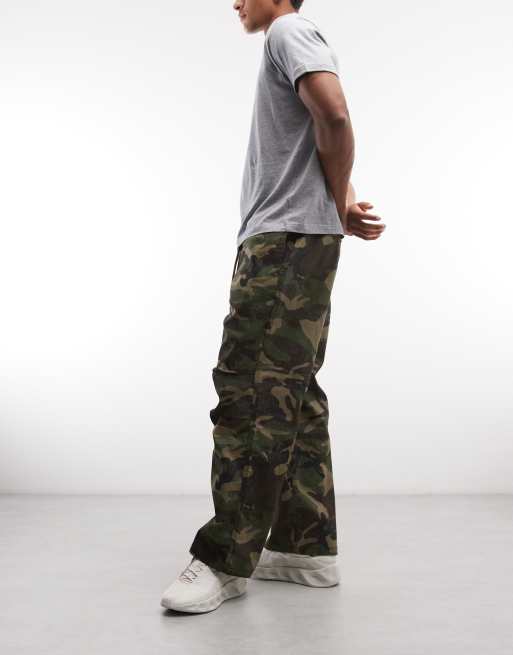 Sixth June - Pantalones con estampado de camuflaje y cachemir, 3 de 5