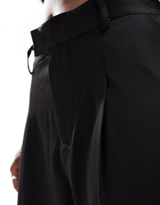 Sixth June - Pantaloni a fondo ampio neri con logo in vita, 5 di 5