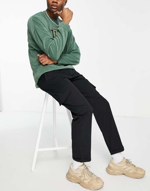 Sixth June - Pantaloni cargo multitasche per tutti i giorni, colore nero