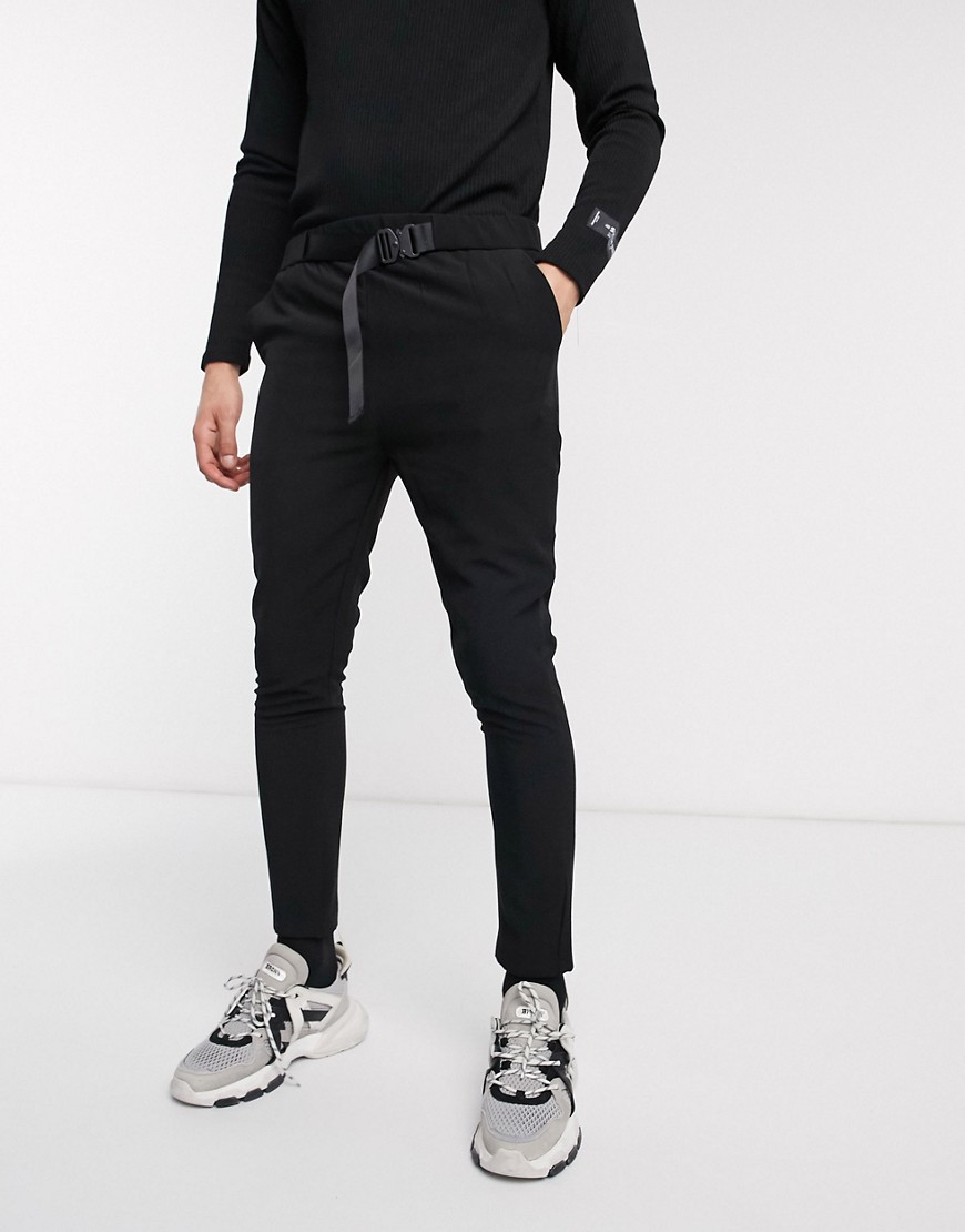 Sixth June pants with buckle in black