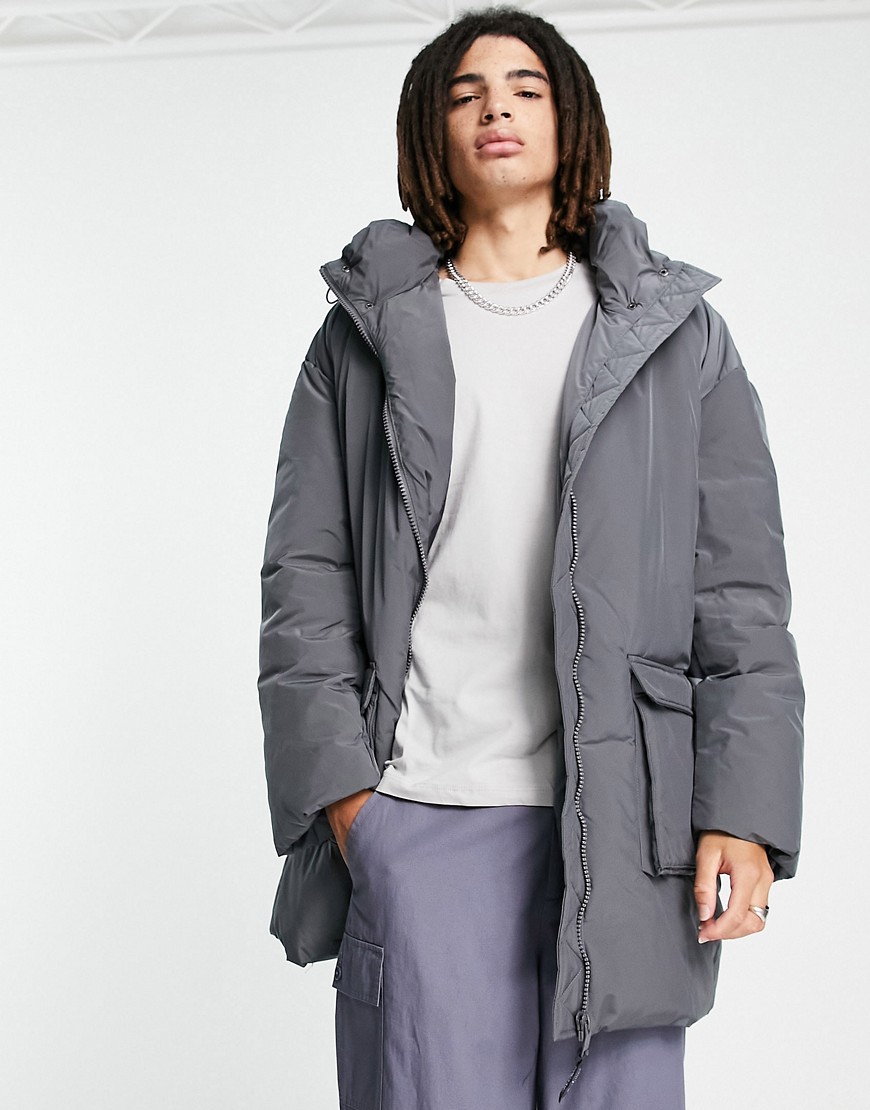 Sixth June parka with oversize pockets in gray
