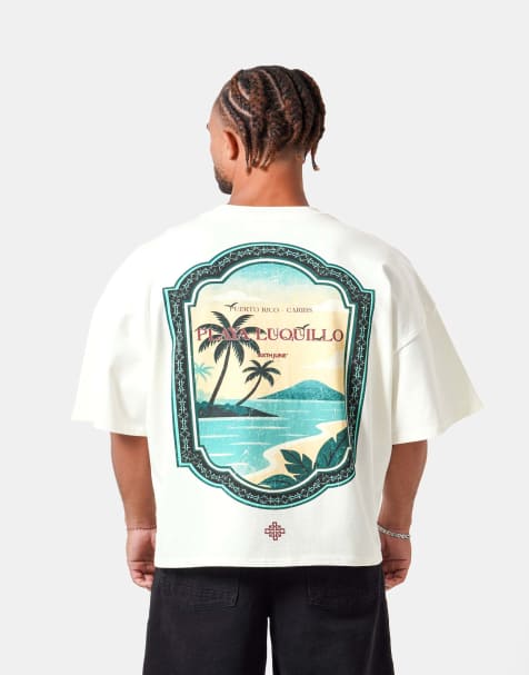 Sixth June - Playa Luquillo - Camiseta blanco hueso de manga corta con estampado - view 1