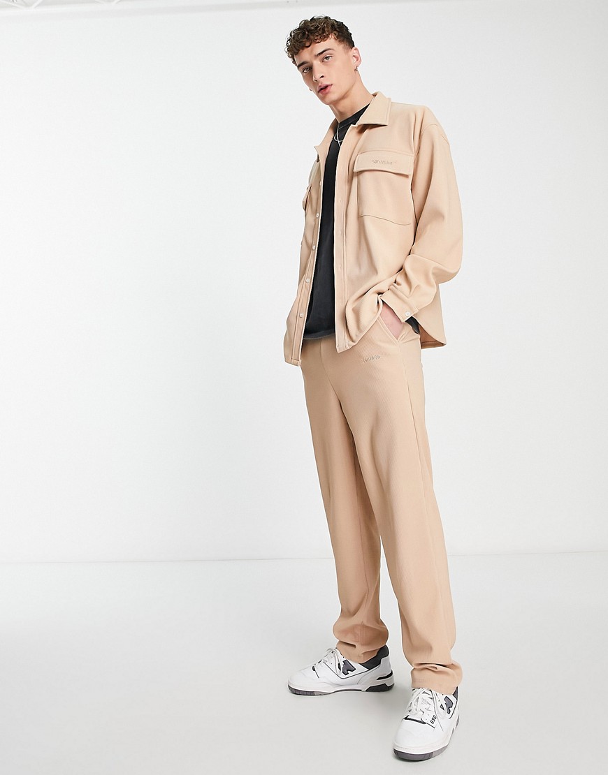 Sixth June pleated trousers in beige-Neutral