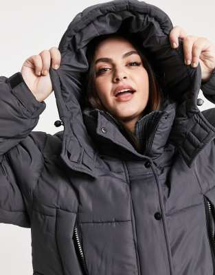 cropped oversized puffer jacket