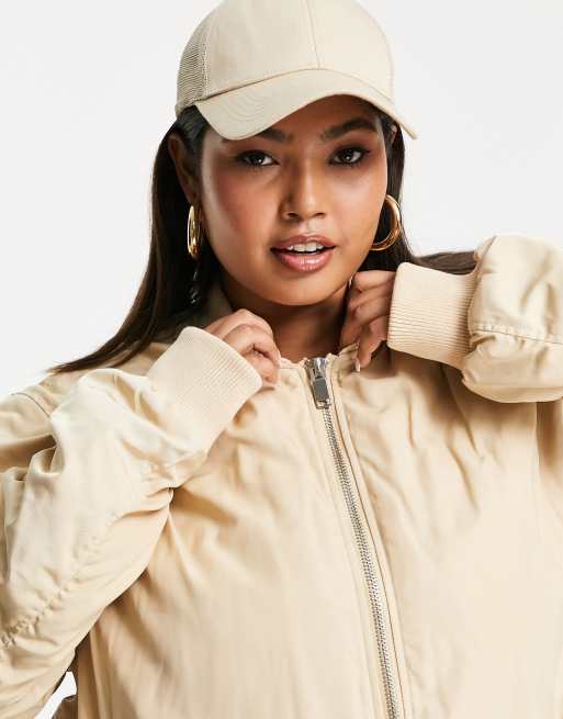 Sixth June Plus oversized bomber jacket with contrast lining, 3 of 4