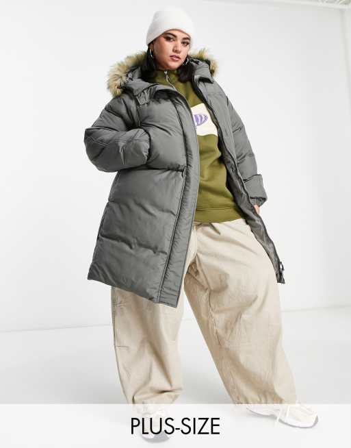 Grey coat puffer sale