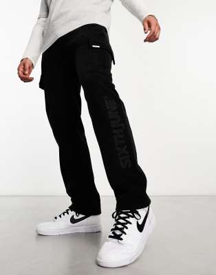 Sixth June polar fleece joggers in black - ASOS Price Checker