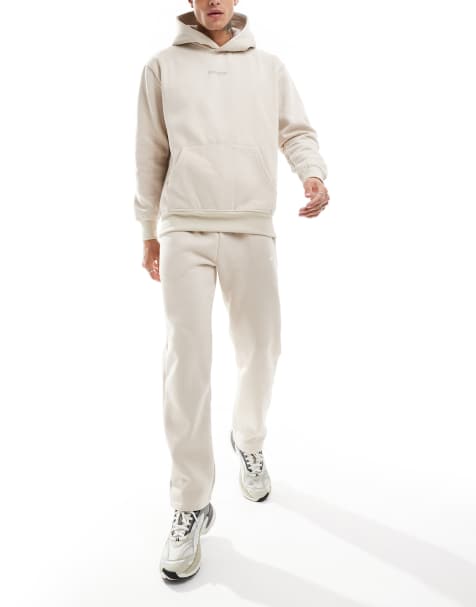 Sixth June printed motif straight leg jogger co-ord in beige - view 1