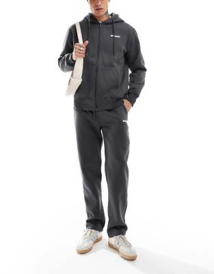 Sixth June Printed Motif Straight Leg Sweatpants In Gray - Part Of A Set