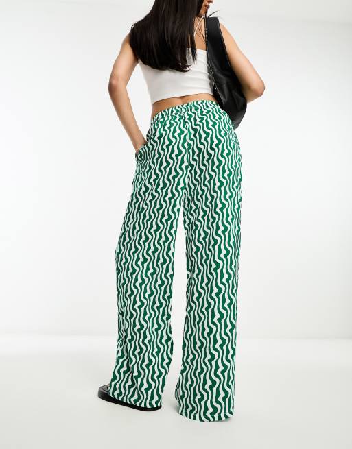 Sixth June printed pants in green