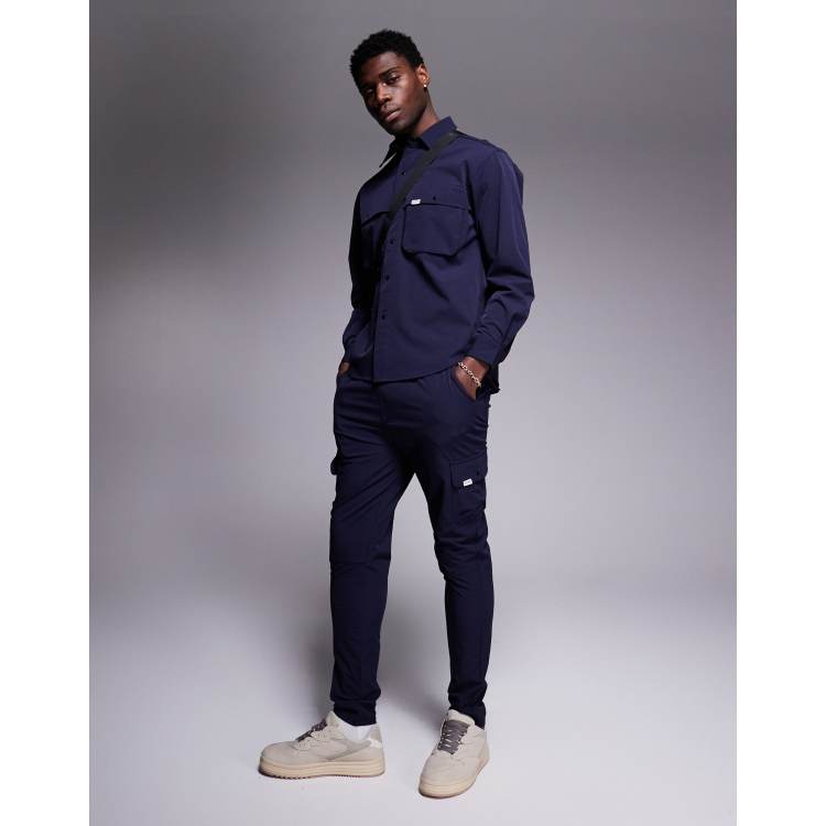 Sixth June pull on cargo pants in navy - part of a set | ASOS