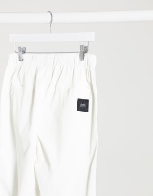white reflective cargo pants