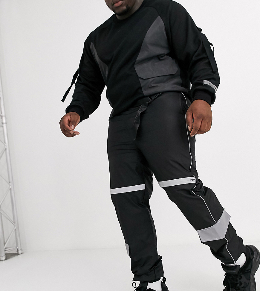 Sixth June reflective jogger with clip belt in black