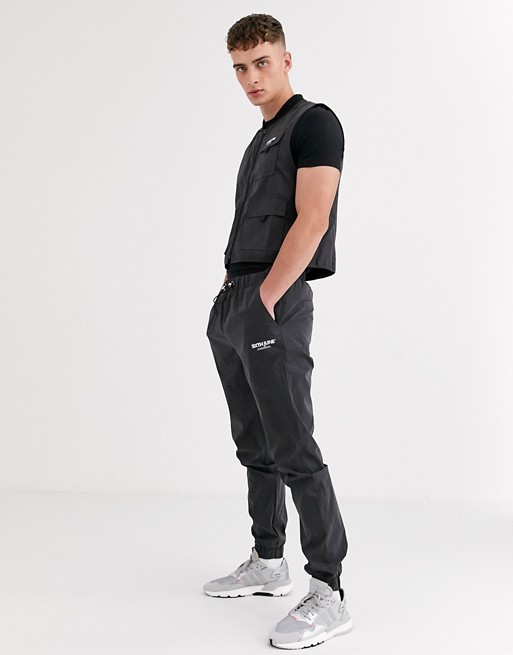 Sixth June reflective pant in black