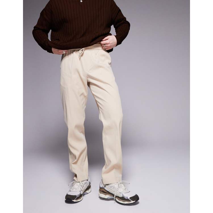 ZZwxWA Pants Men Fashion Elastic Drawstring with Pocket