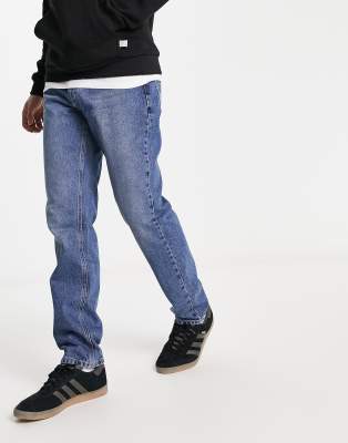 SIXTH JUNE RELAXED TAPERED FIT JEANS IN LIGHT BLUE WASH