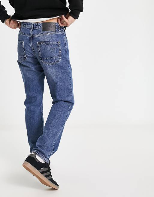 Sixth June relaxed tapered fit jeans in light blue wash, 3 of 4