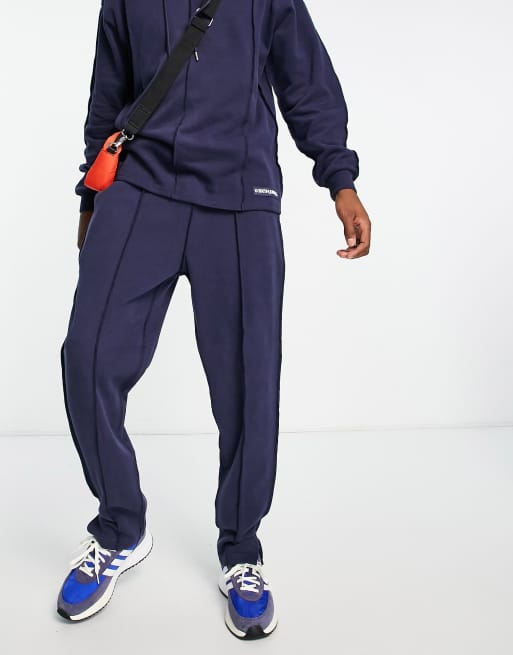 Sixth June reverse seamed trackies in blue