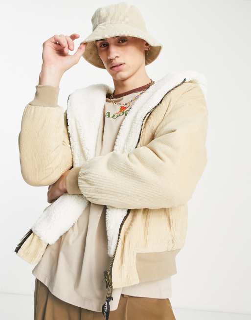 Sixth June reversible sherpa jacket in beige