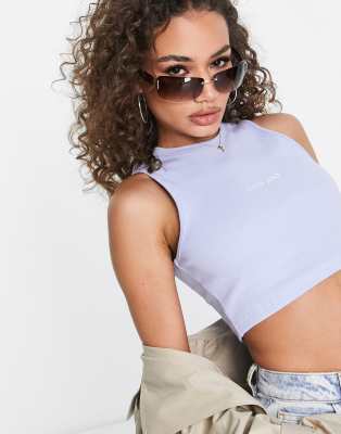 Sixth June Sixth June ribbed crop top in lilac-Purple