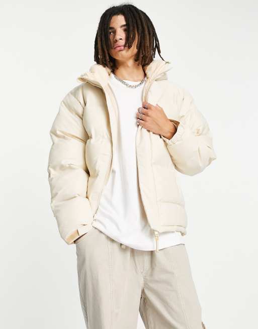 Beige puffer store jacket