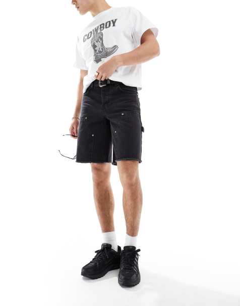 Sixth June - Short en jean style workwear - Noir - view 1