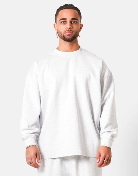 Sixth June – Sweatshirt in Hellgrau mit Rundhalsausschnitt und Herzstickerei - view 1