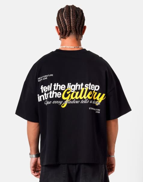 Sixth June - T-shirt a maniche corte nera con stampa "Gallery" sul retro - view 1