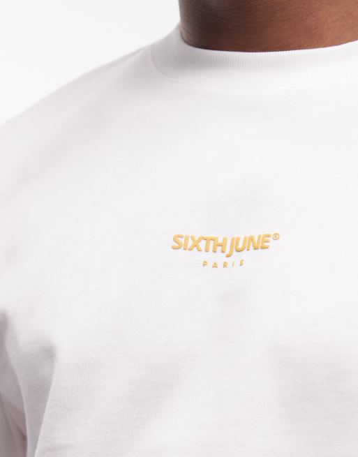Sixth June - T-shirt avec imprimé côte au dos - Blanc cassé, 3 de 5