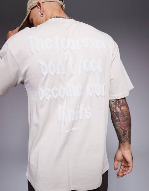 Sixth June - T-shirt avec slogan imprimé au dos - Beige - view 1