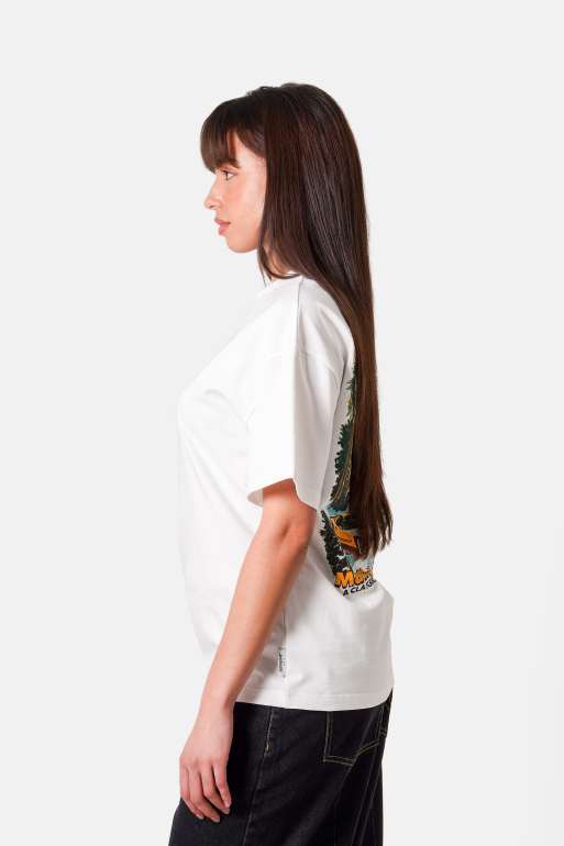Sixth June – T-Shirt in Wollweiß mit „Coast“-Rückenprint, 2 von 4
