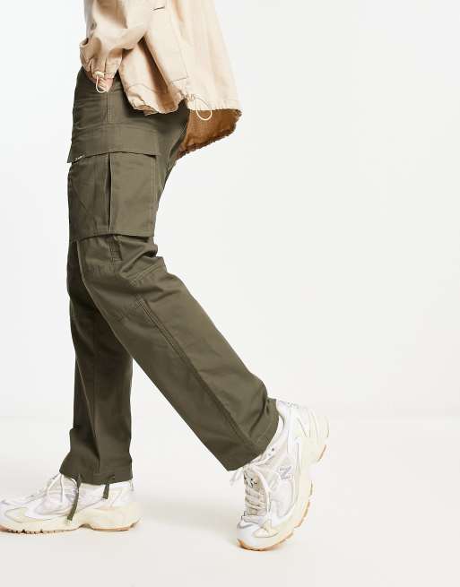 Nylon Cargo Pants with Belt Loops