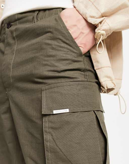 ADPT loose fit cargo pants in dark gray