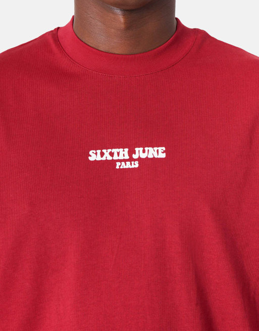Sixth June - Take The Risk - T-shirt met korte mouwen in bordeauxrood, 2 van 4